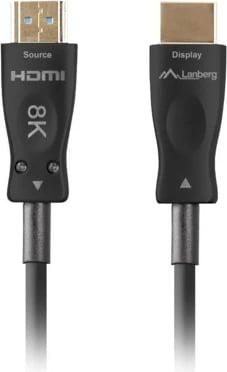 Kabllo HDMI Lanberg M/M V2.1 10M Optik AOC, e zezë