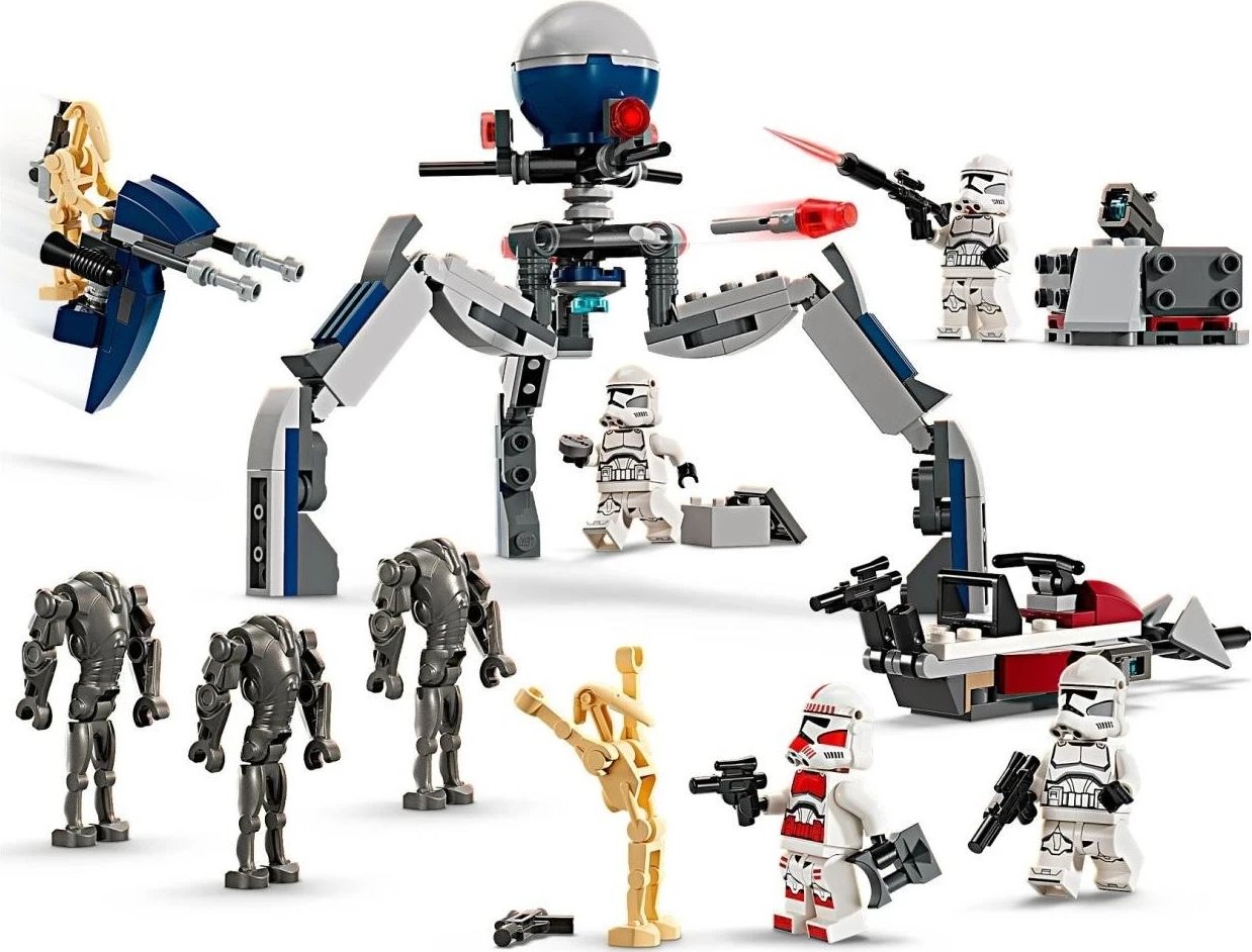 LEGO Star Wars 75372 Paketa e Betejës së Klonëve kundër Droidëve