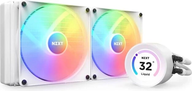 Ftohës uji CPU NZXT Kraken Elite 280 RGB LCD, i bardhë