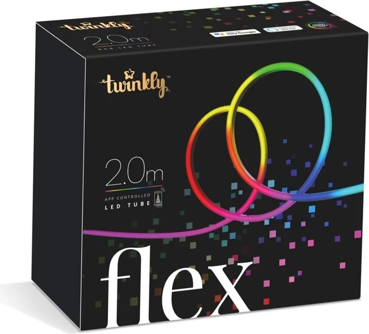 Tub LED i mençur Twinkly Flex TWFL200STW-WEU, 192 LED RGB, 2 m