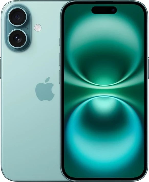 Apple iPhone 16, 6.1", 128GB, teal