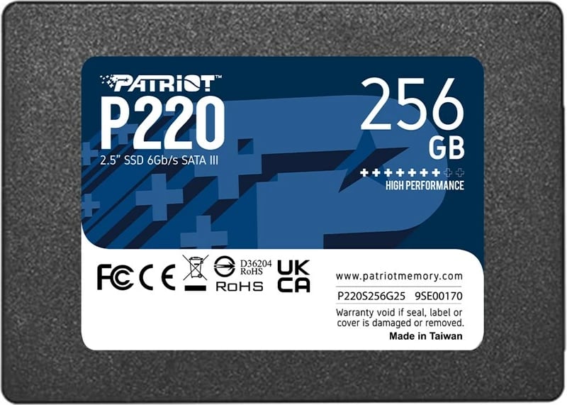 SSD Patriot Memory P220, 2.5'', 256GB