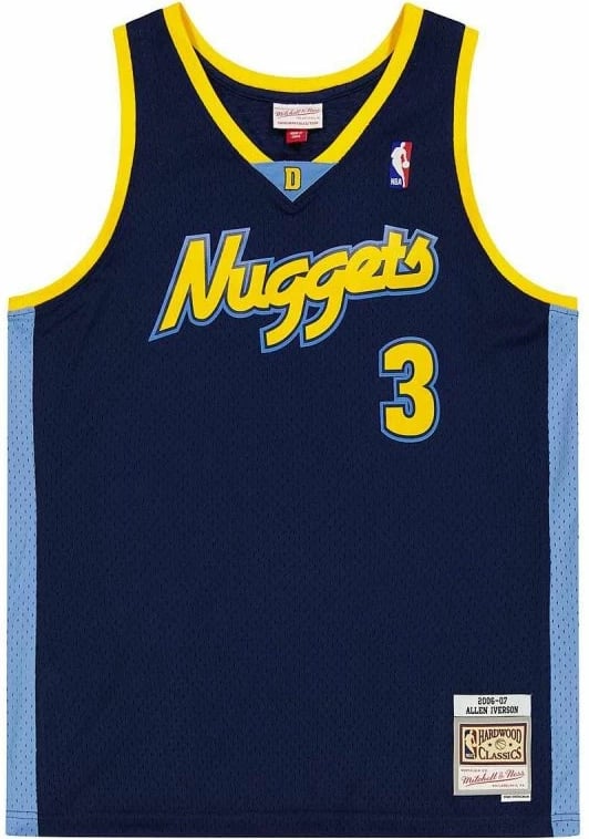 Maicë për meshkuj Mitchell & Ness NBA Swingman Denver Nuggets, blu