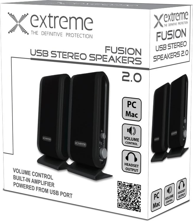 Altoparlantë Extreme XP102 2.0, 4W, të zi