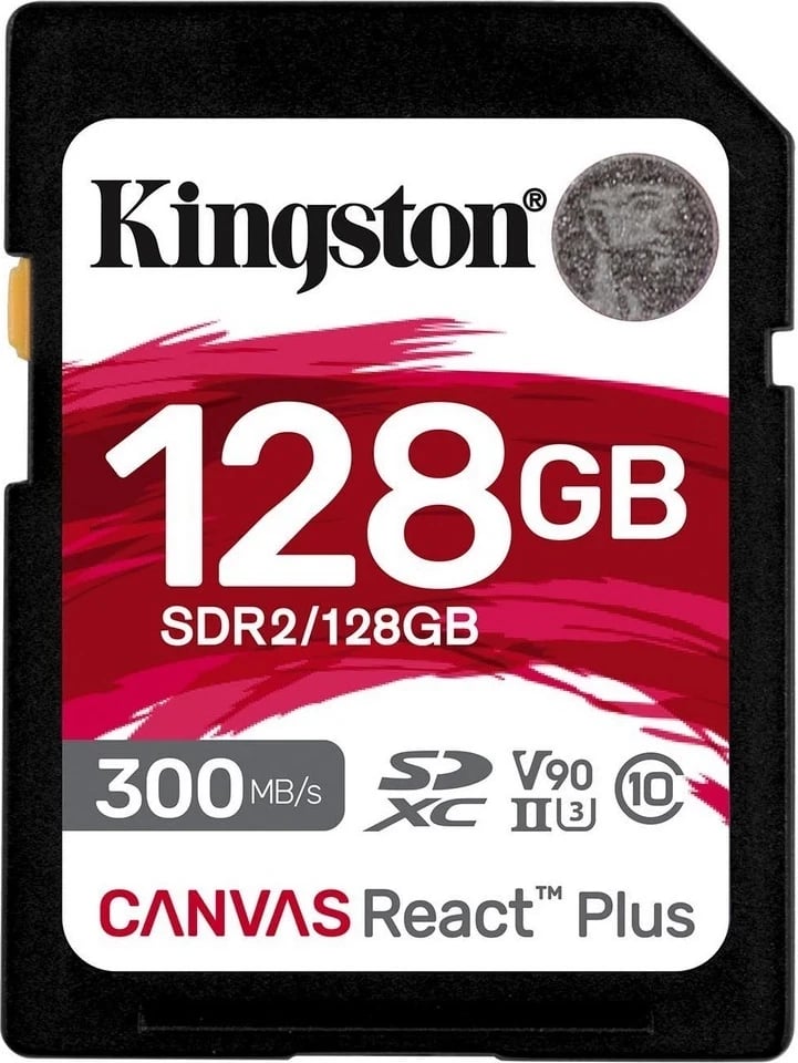 Kartë memorie Kingston SDXC Canvas React Plus, 128GB 