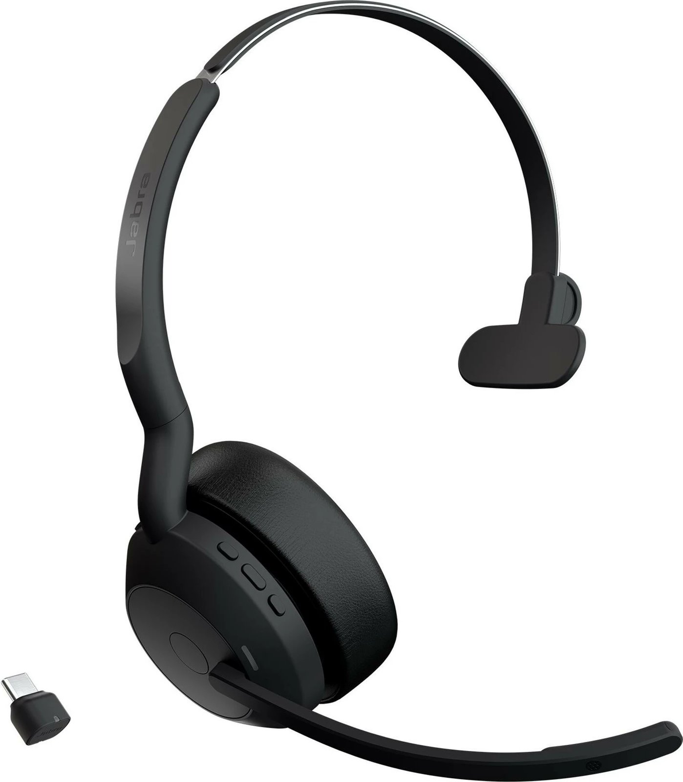 Kufje Jabra Evolve2 55, Link380c UC Mono, Wireless, Office/Call center, 20 - 20000 Hz, 79 g, të zeza