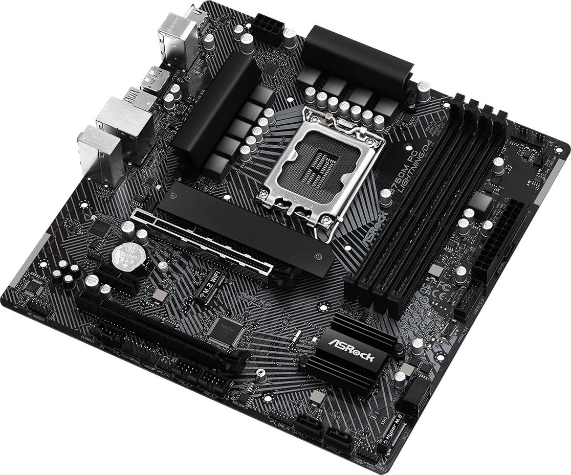 Pllakë amë Asrock B760M PG Lightning/D4, Intel B760, LGA 1700, micro ATX