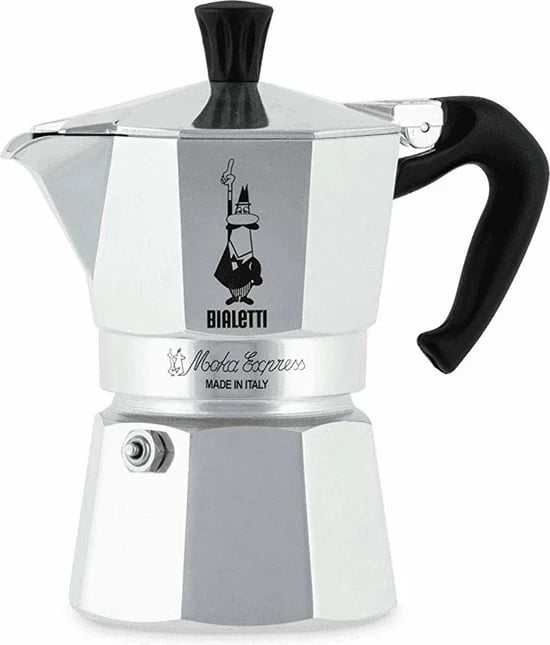 Moka pot Bialetti Moka Express 0.2 L, Alumini, E zezë