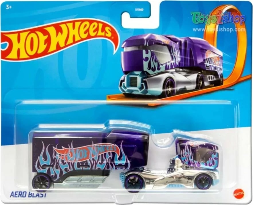 Kamion Hot Wheels Aero Blast, për djem, me ngjyra