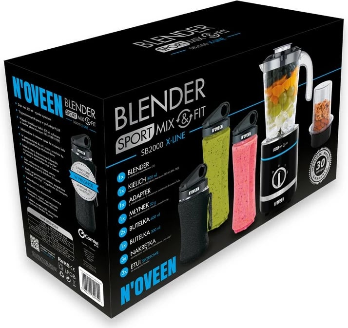 Blender tavoline N'OVEEN Sport Mix & Fit SB2000 X-LINE, i zi