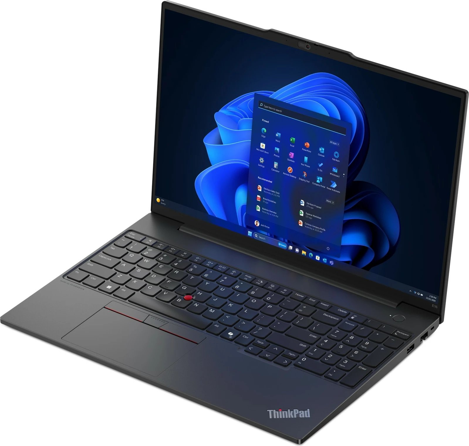 Laptop Lenovo ThinkPad E16, 16", AMD Ryzen 5, 16GB RAM, 512 GB SSD,AMD Radeon Graphics, i zi (DE keyboard)