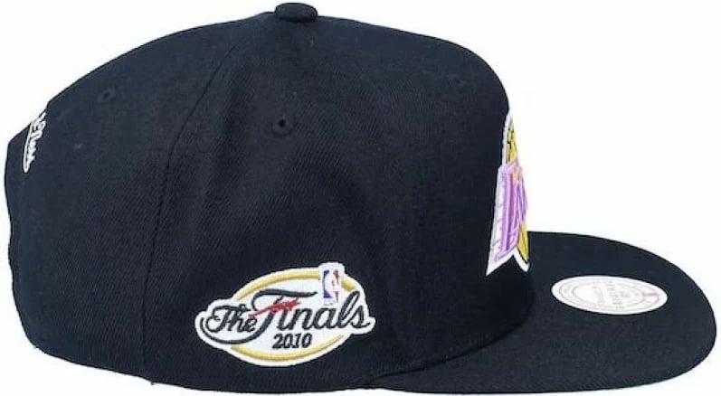 Kapelë Snapback Mitchell & Ness NBA Los Angeles Lakers për Meshkuj, e Zezë