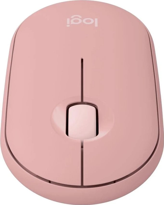 Maus Logitech Pebble M350s, wireless, rozë