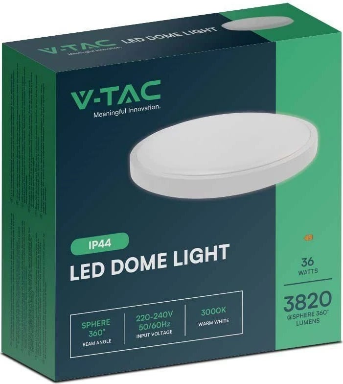 Plafond V-TAC VT-8630 LED 36W, 42cm, Bardhë