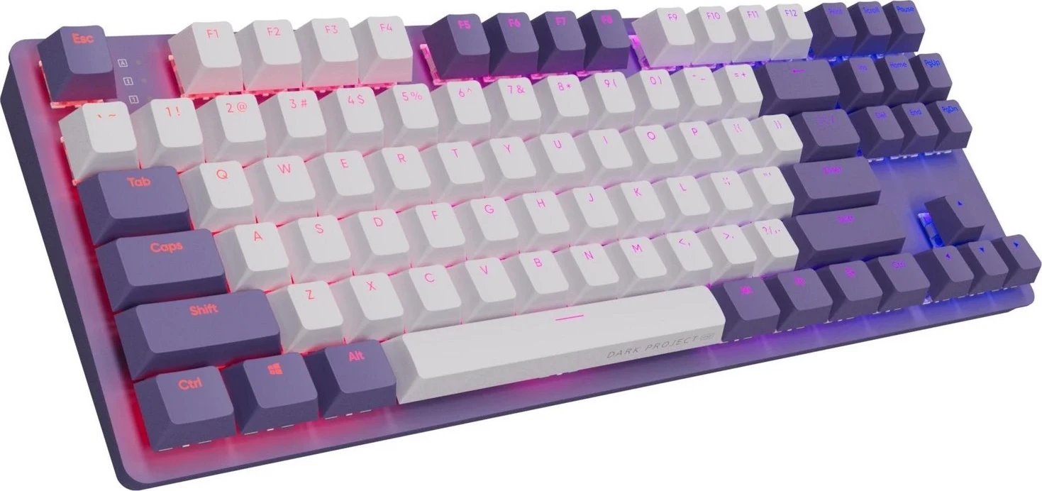 Tastierë Dark Project KD87A, RGB, 87 taste, violet