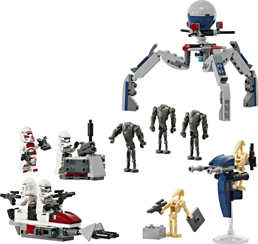 LEGO Star Wars 75372 Paketa e Betejës së Klonëve kundër Droidëve