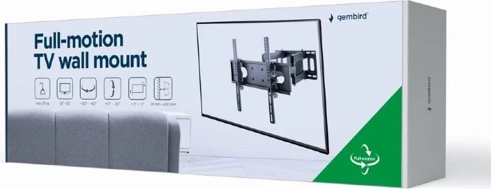 Mbajtës TV Gembird WM-55ST-04, 55", i zi