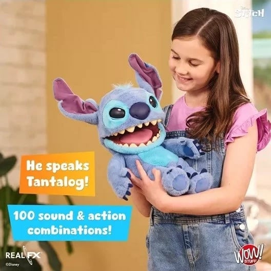 Pupë interaktive WOW Stuff Disney Real FX Stitch, Blu