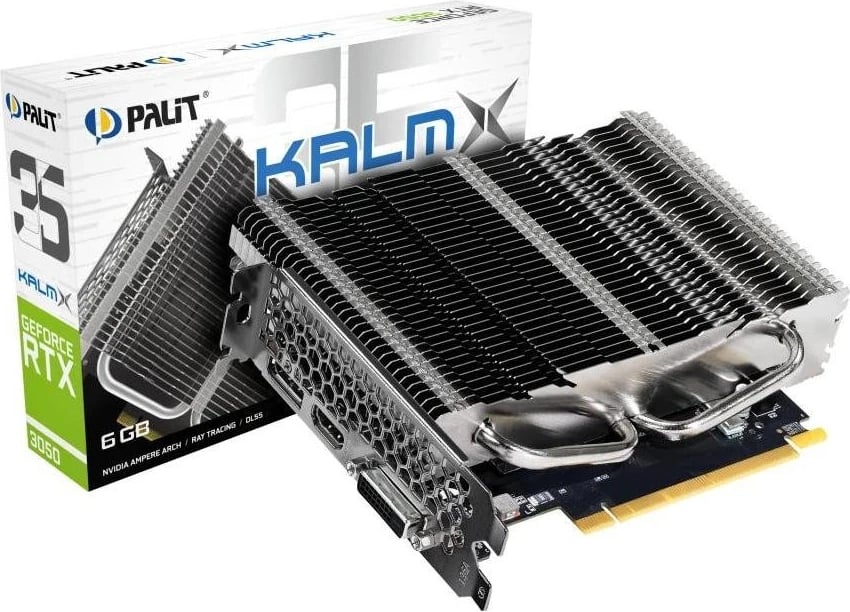 Kartë grafike Palit GeForce RTX 3050 KalmX, 6GB