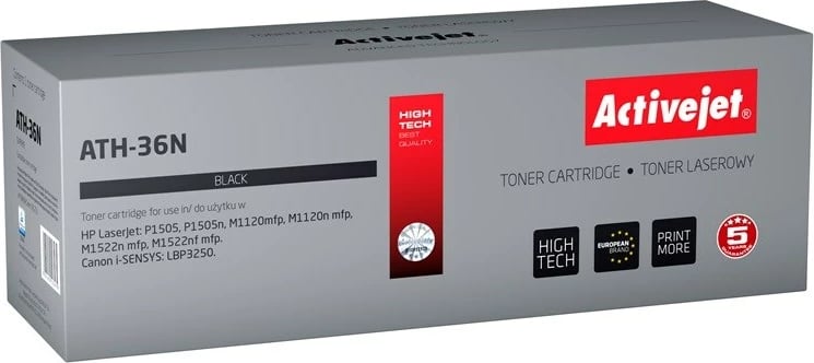 Toner zëvendësues Activejet ATH-36N për printer HP, i zi