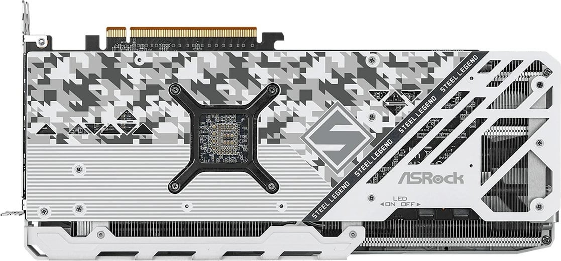 Kartelë grafike Asrock Radeon RX 7800 XT Steel Legend OC 16 GB GDDR6 e bardhë