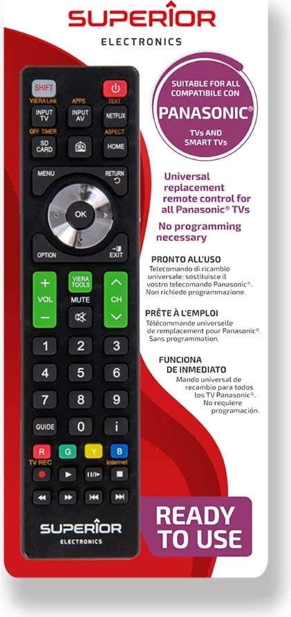 Telekomandë universale Superior Electronics për Panasonic