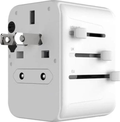 Karikues Fixed, 30W, me 1x USB-C dhe 2x USB-A, i bardhë