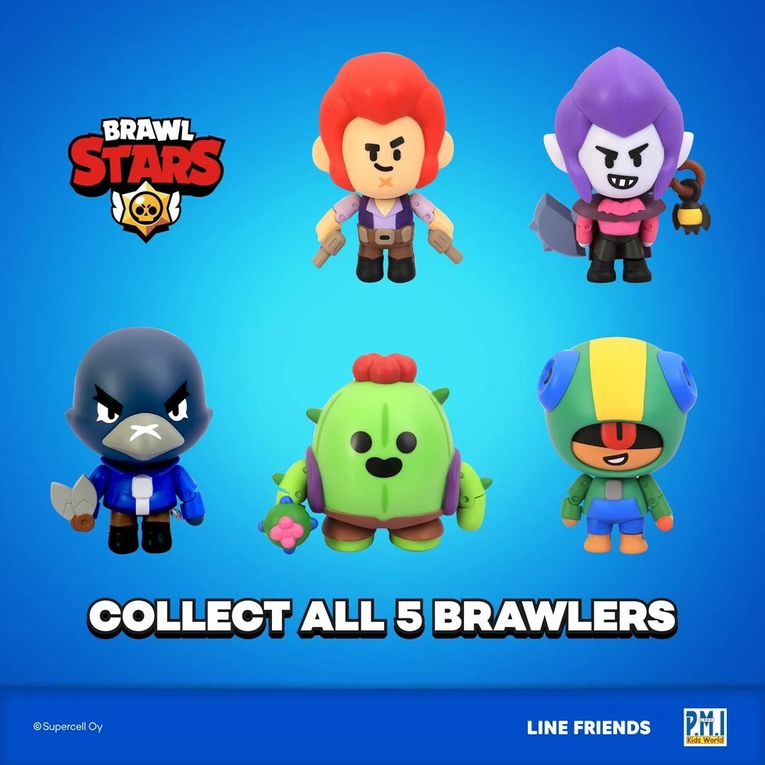 Figurë aksioni Brawl Stars S1, P.M.I. Kids World, Leon, 11cm