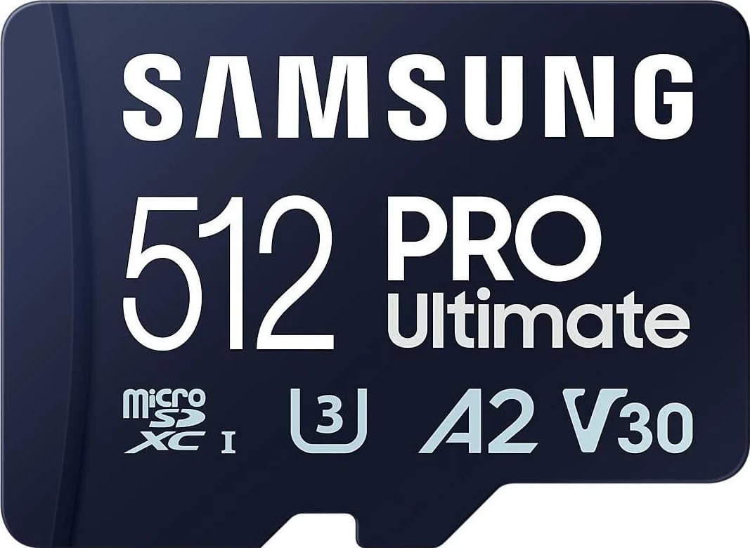 Kartë kujtese Samsung Ultimate microSDXC, 512GB, UHS-I U3, me lexues