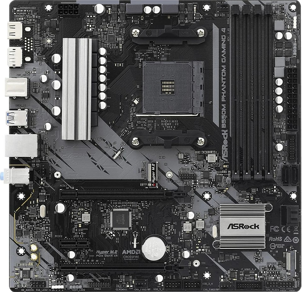 Pllakë amë Asrock B550M Phantom Gaming 4, Socket AM4, micro ATX