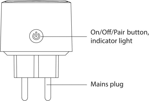 Priza inteligjente WOOX R6128, me WiFi dhe matës të energjisë, 16A