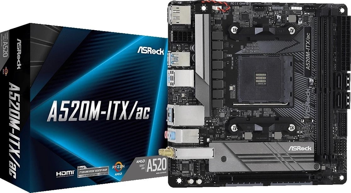 Kasë për kompjuter ASRock A520M-ITX/ac