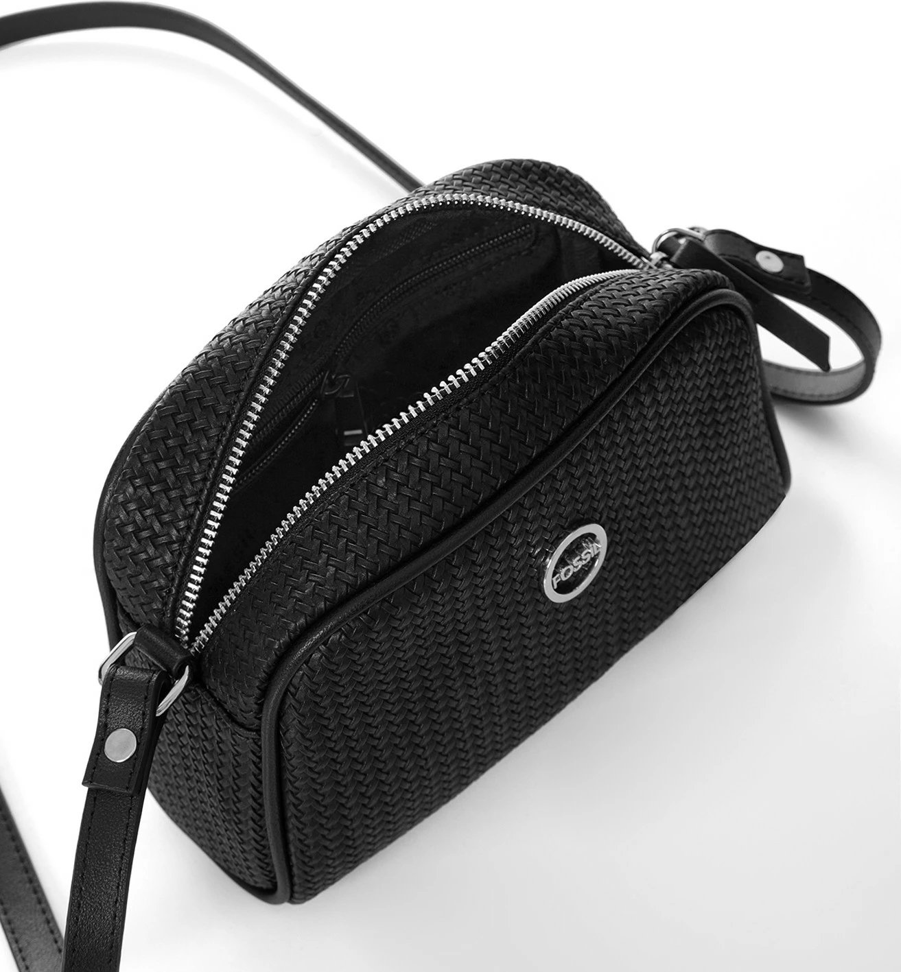 Çantë crossbody për femra Fossil, e zezë