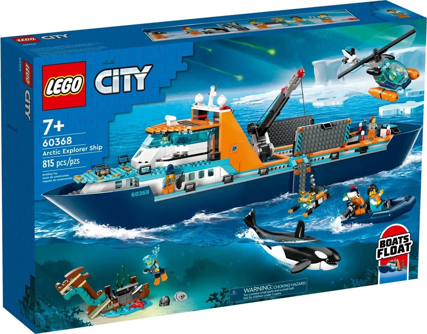 Set LEGO CITY 60368 Arctic Explorer Ship, 815 pjesë