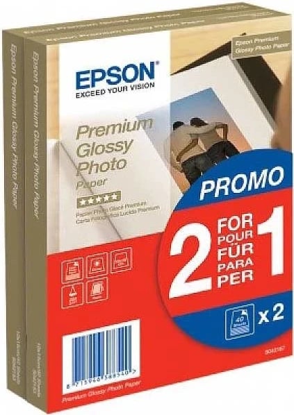 Letër fotografike Premium Glossy, Epson, 255 g / m2, 10 x 15 cm