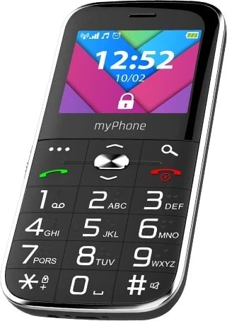 Telefon mobil myPhone Halo C, me tastierë dhe dy SIM kartela, ngjyrë e zezë