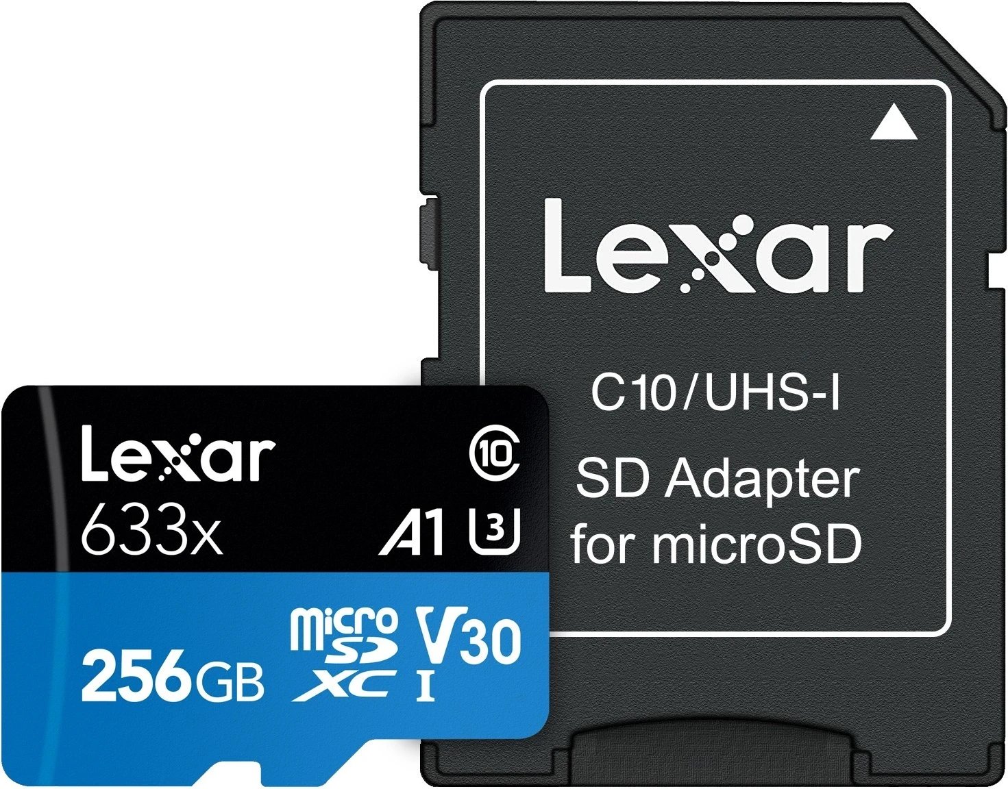 Kartelë microSD Lexar 256GB, High-Performance 633x, UHS-I C10 A1 V30 U3