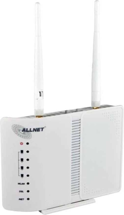 Router Wi-Fi ALLNET ALL-WR02400N, Ethernet LAN, ADSL2+, Bardhë