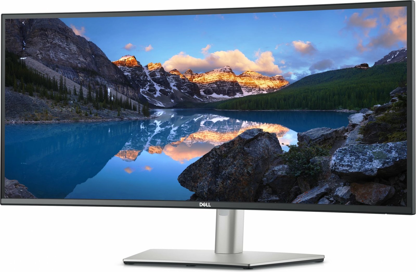 Monitor DELL UltraSharp U3423WE, 34.1", 3440 x 1440, UltraWide Quad HD, Silver