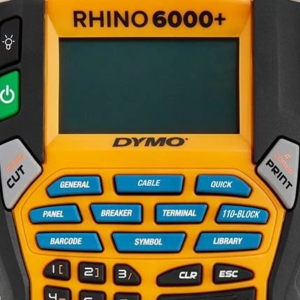 Printer etiketash DYMO Rhino 6000+, i verdhë