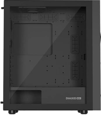 Kasë NATEC Genesis Diaxid 605F MIDI Tower me USB-C dritare zezë