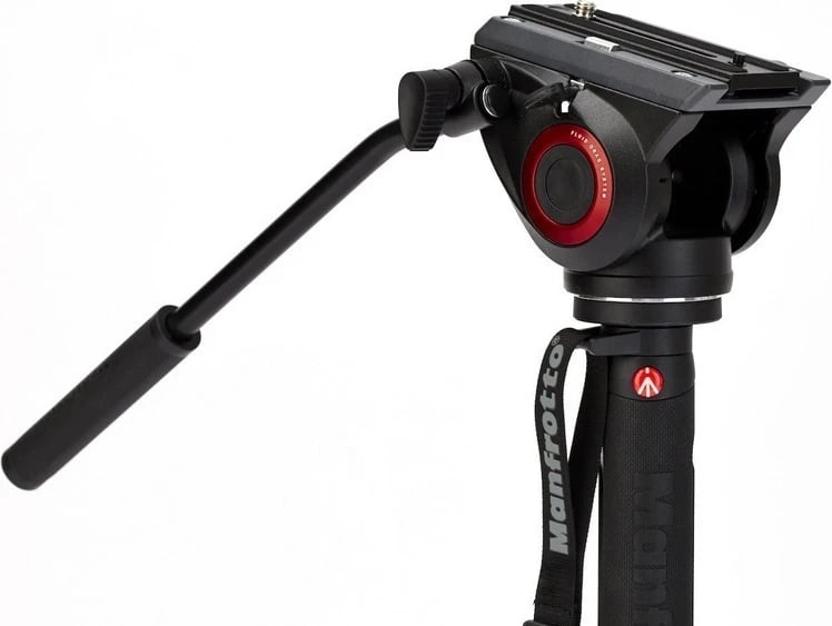 Monopod Manfrotto 500 PLONG, 4 seksione, alumini, e zezë