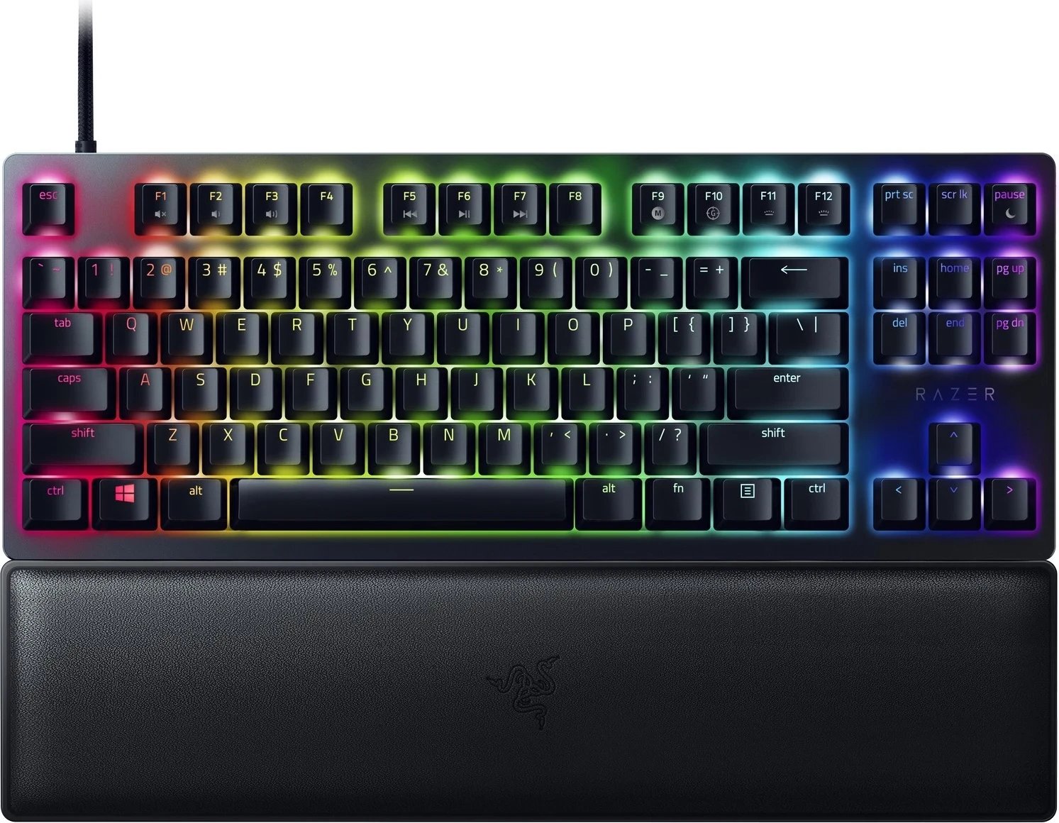 Tastierë Razer Huntsman V2 Tenkeyless, me Switchet Purple