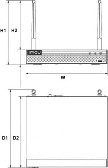 DVR Imou NVR1108HS-W-S2, WiFi, 8 kanale, i zi