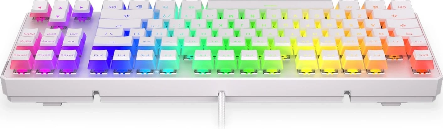 Tastierë mekanike Endorfy Thock TKL, RGB, Pudding Keycaps, e bardhë