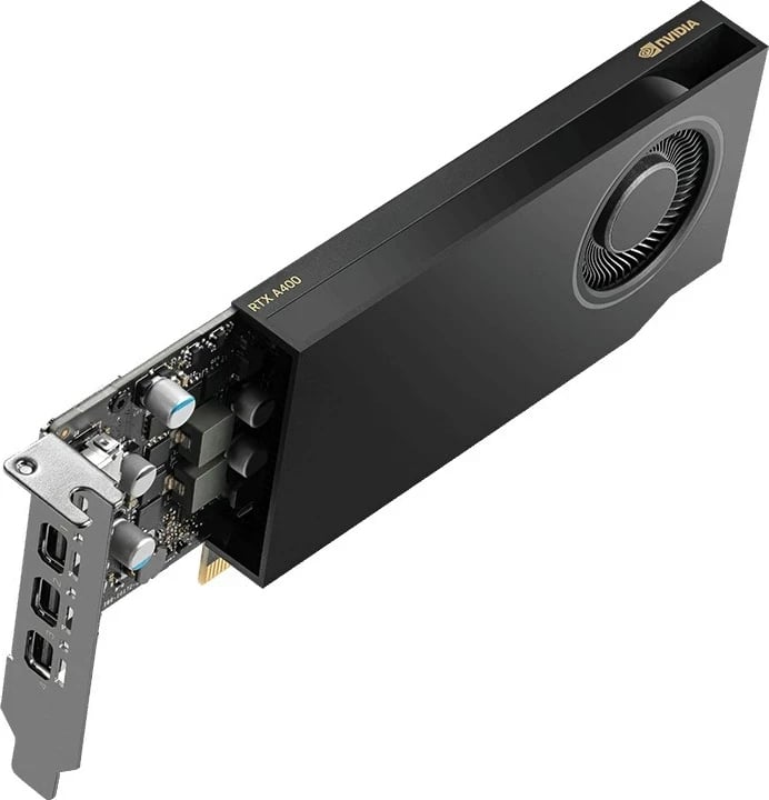 Kartelë grafike PNY Nvidia A400, 4GB GDDR6, 64-bit, E zezë