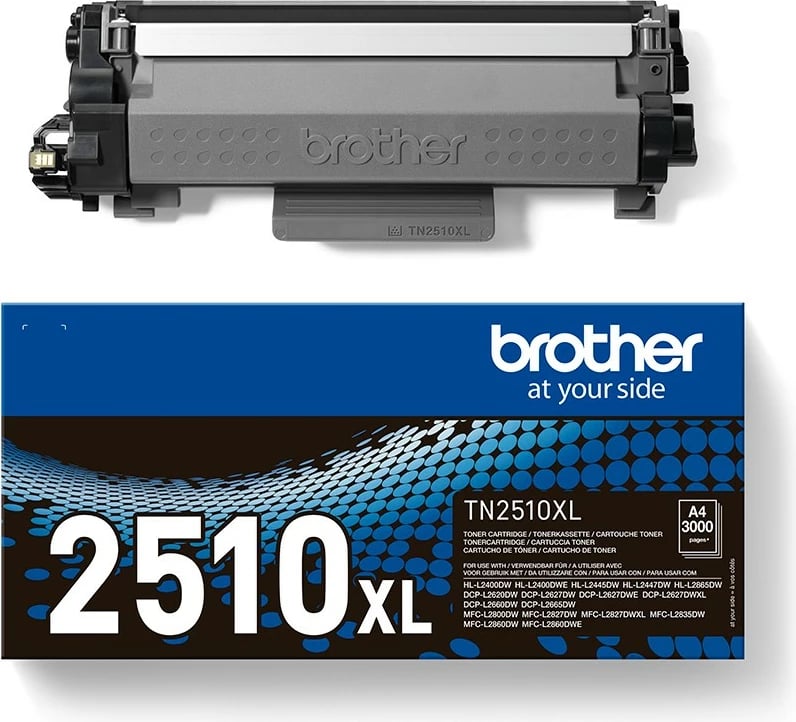 Toner Brother TN-2510XL, 3000 faqe, 1 copë, E zezë