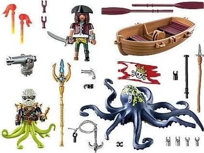 Playmobil Pirates 71419 Beteja me Oktopodin Gjigant