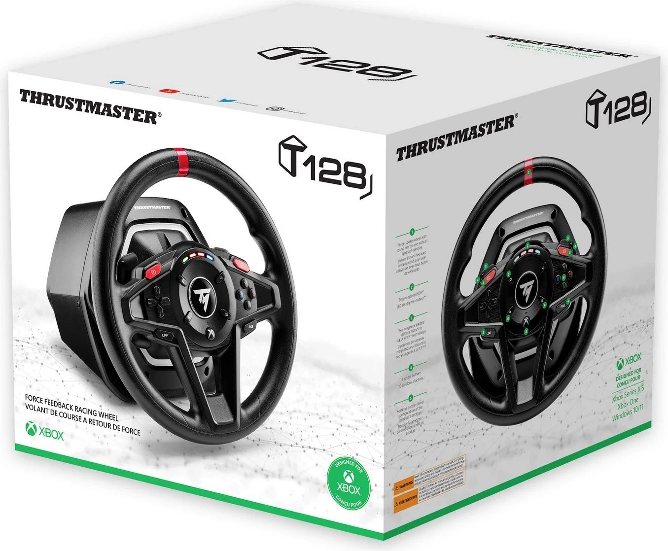 Timoni lojërash Thrustmaster T128 X, me lidhje me tel