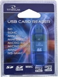 USB lexues karte Titanium TA101B, USB 2.0, e kaltër